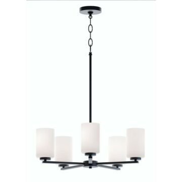 Leo  Chandelier in Black by AFX Lighting