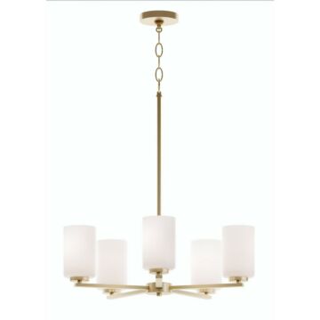 Leo  Chandelier in Light Antique Brass by AFX Lighting