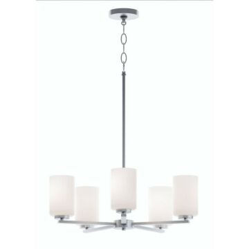 Leo  Chandelier in Satin Nickel by AFX Lighting