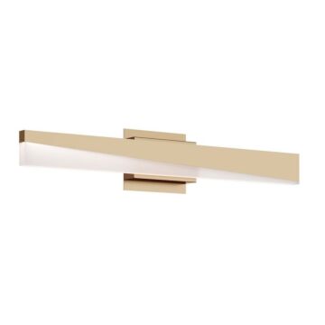 Slant LED Bathroom Vanity Light in Light Antique Brass by AFX Lighting