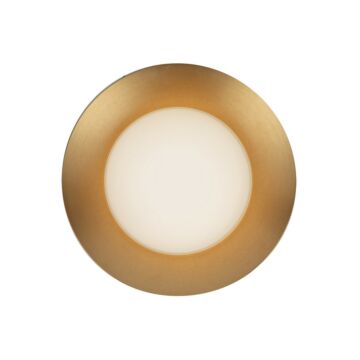 Cleo LED Wall Sconce in Brushed Gold Opal Glass by Kuzco