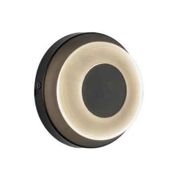 Stephord LED Wall Sconce in Black Frosted Glass by Kuzco
