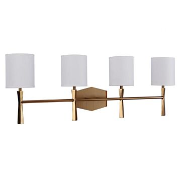 Chatham Four Light Vanity in Satin Brass by Craftmade