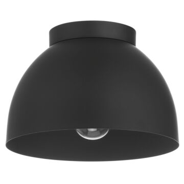 Erling  Flush Mount in Matte Black by Hunter Fans