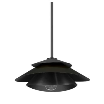 Hiro  Pendant in Matte Black by Hunter Fans