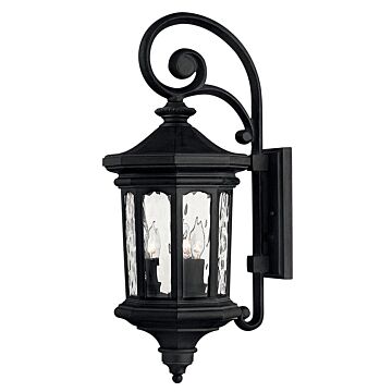 Hinkley Raley 3-Light Outdoor Light In Museum Black
