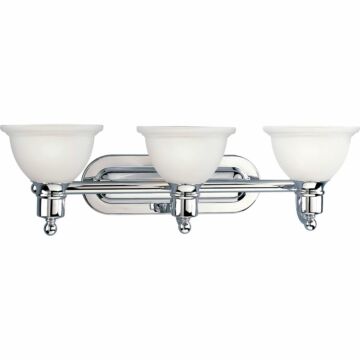 Madison 3-Light Bathroom Vanity Light Bracket in Polished Chrome