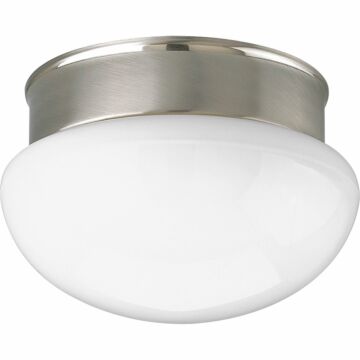 Fitter 1-Light Flush Mount in Brushed Nickel