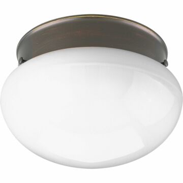 Fitter 1-Light Flush Mount in Antique Bronze
