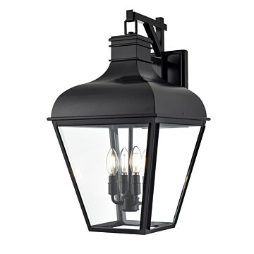 Edenton  Outdoor Wall Sconce in Matte Black by Millennium Lighting