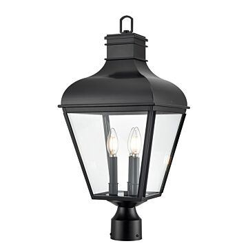 Edenton  Outdoor Post Lantern in Matte Black by Millennium Lighting