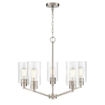 Beverlly  Chandelier in Brushed Nickel by Millennium Lighting