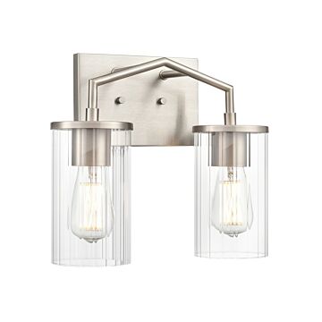 Beverlly  Bathroom Vanity Light in Brushed Nickel by Millennium Lighting