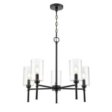 Chastine  Chandelier in Matte Black by Millennium Lighting