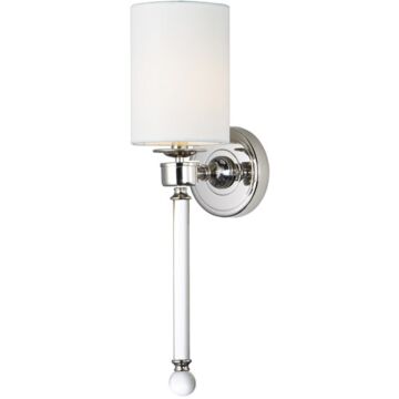 Lucent One Light Wall Sconce in Polished Nickel by Maxim