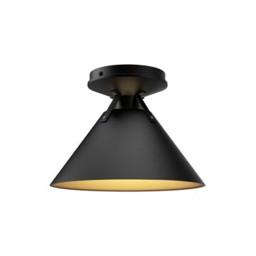 Archer  Flush Mount in Matte Black by Alora