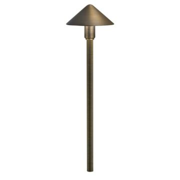 Kichler LED 3 Light 21 Inch Landscape 12V Led Path/Spread in Centennial Brass