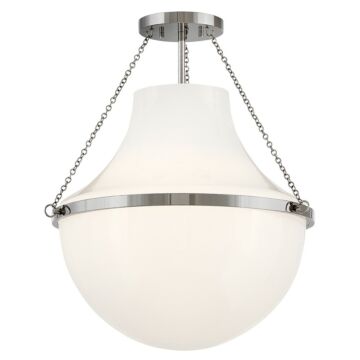 Collins LED Semi-Flush Mount in Polished Nickel by Hinkley
