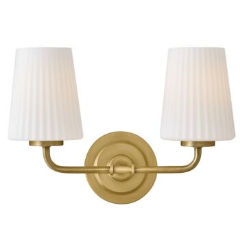 McKenna LED Bathroom Vanity Light in Lacquered Brass by Hinkley