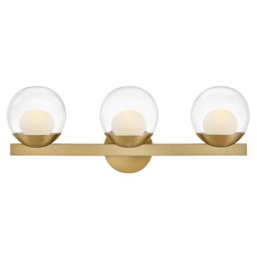 Sunni LED Bathroom Vanity Light in Lacquered Brass by Hinkley