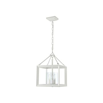 Smyth  Pendant in Natural White by Golden Lighting
