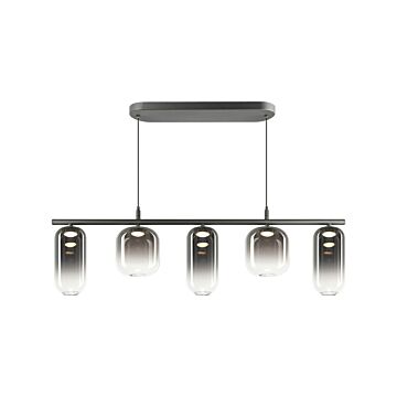 Refrax  Chandelier in Matte Black by Matteo Lighting