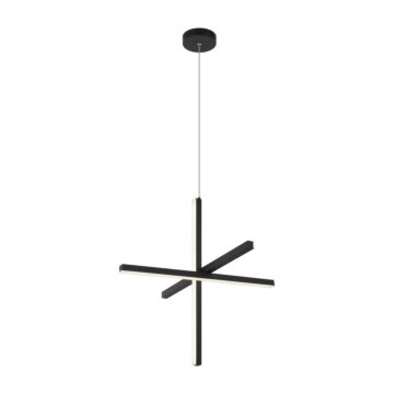Crosley  Pendant in Matte Black by Matteo Lighting