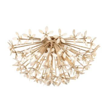 Corfu  Semi Flush Mount in Ivory Coco by Corbett Lighting