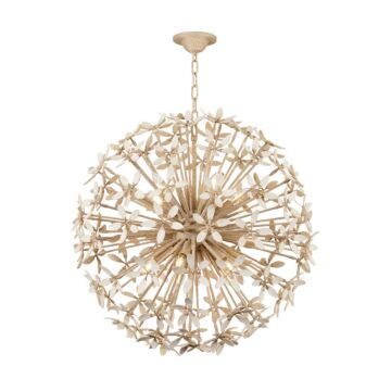 Corfu  Chandelier in Ivory Coco by Corbett Lighting