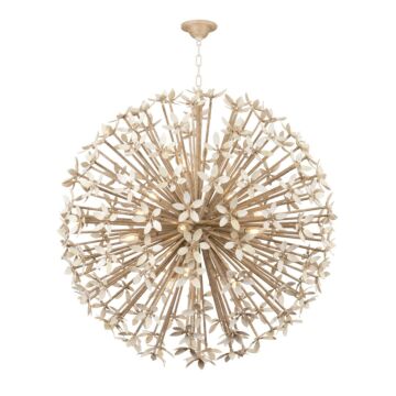 Corfu  Chandelier in Ivory Coco by Corbett Lighting