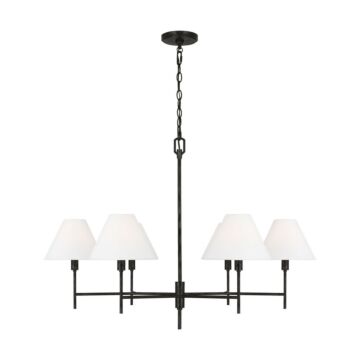 Ridgewood  Chandelier in Aged Iron by Visual Comfort Studio