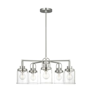 Anders  Chandelier in Brushed Nickel by Visual Comfort Studio