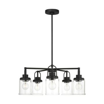Anders  Chandelier in Midnight Black by Visual Comfort Studio