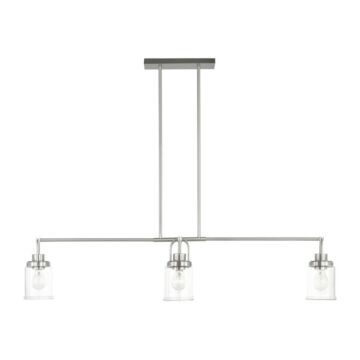 Anders  Chandelier in Brushed Nickel by Visual Comfort Studio