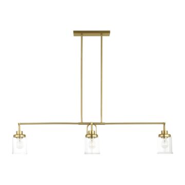 Anders  Chandelier in Satin Brass by Visual Comfort Studio