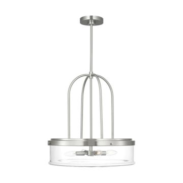 Anders  Pendant in Brushed Nickel by Visual Comfort Studio