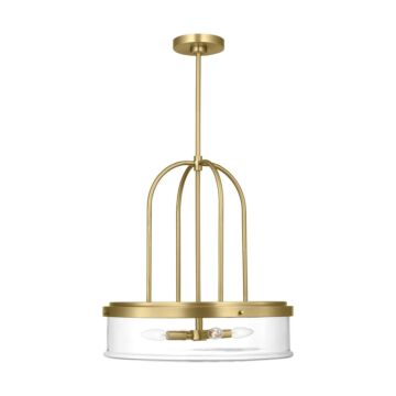 Anders  Pendant in Satin Brass by Visual Comfort Studio