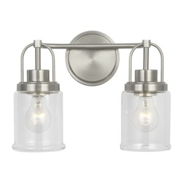 Anders  Bathroom Vanity Light in Brushed Nickel by Visual Comfort Studio