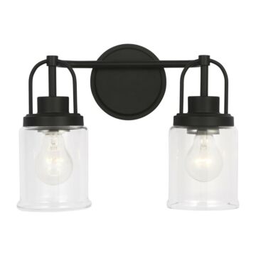 Anders  Bathroom Vanity Light in Midnight Black by Visual Comfort Studio