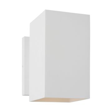 Pohl  Wall Lantern in Outdoor Textured White by Visual Comfort Studio