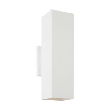 Pohl  Wall Lantern in Outdoor Textured White by Visual Comfort Studio