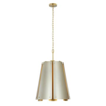 Peep Show  Foyer Pendant in Sunwashed Silver Brushed Sienna by Varaluz