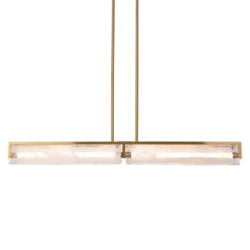 Mingle LED Linear in Satin Brass by Varaluz