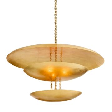 Florko  Chandelier in Gold Leaf by Arteriors