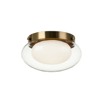 Caspian  Flush Mount in Aged Gold Brass by Matteo Lighting