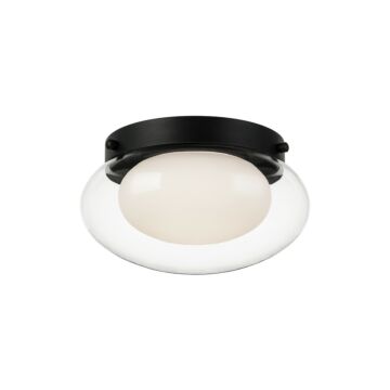 Caspian  Flush Mount in Matte Black by Matteo Lighting