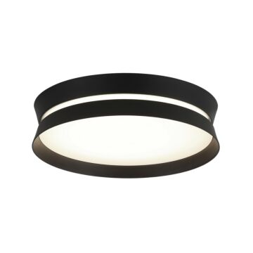 Greyson  Flush Mount in Matte Black by Matteo Lighting