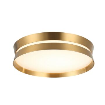 Greyson  Flush Mount in Aged Gold Brass by Matteo Lighting