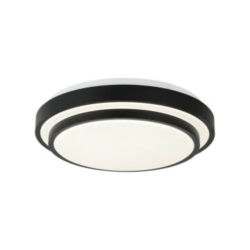 Helix  Flush Mount in Matte Black by Matteo Lighting