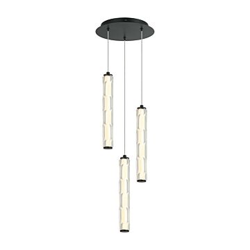 Ripley LED Pendant in Matte Black by Matteo Lighting